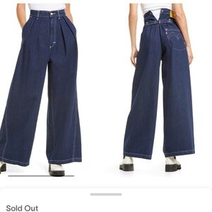 Levi's Indigo Wide-Leg Denim Pants